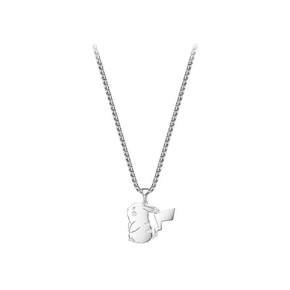Pokemon Cartoon Animation Necklace Pendant Jewelry Teen Men and Women Fashion Trend High-End Accessories Decoration Gifts