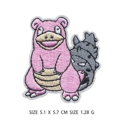 30pcs/set Pikachu Anime Pokemon Cloth Patch Clothes Sticker Sew on Embroidery Patche Applique Iron on Clothing Cartoon DIY Decor