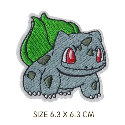 30pcs/set Pikachu Anime Pokemon Cloth Patch Clothes Sticker Sew on Embroidery Patche Applique Iron on Clothing Cartoon DIY Decor