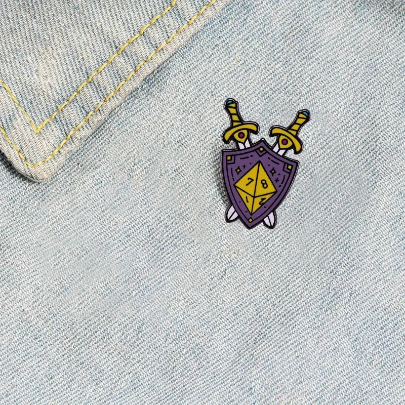 Dungeons - Game Dragons Enamel Brooch Game and Movie Series Same Hat Coat Lapel Pin Badge for Friends Cosplay Jewelry Gifts