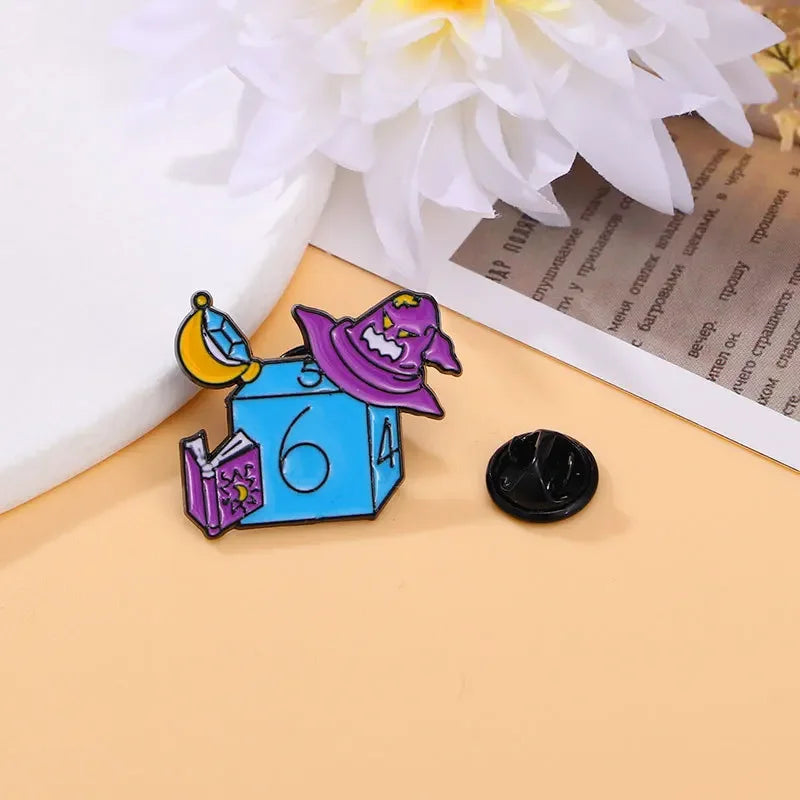 Dungeons - Game Dragons Enamel Brooch Game and Movie Series Same Hat Coat Lapel Pin Badge for Friends Cosplay Jewelry Gifts