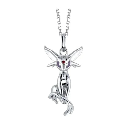 Pokemon Necklace Pendant 925 Silver Cartoon Animation Jewelry Accessories Niche Design Light Luxury Fashion Couple Trend Crafts