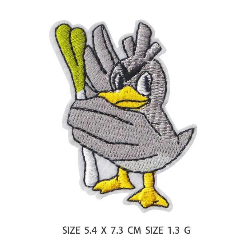 30pcs/set Pikachu Anime Pokemon Cloth Patch Clothes Sticker Sew on Embroidery Patche Applique Iron on Clothing Cartoon DIY Decor