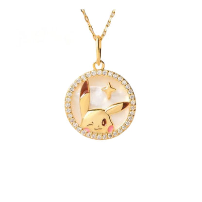 Pokemon Cartoon Animation Necklace Pendant Jewelry Teen Men and Women Fashion Trend High-End Accessories Decoration Gifts