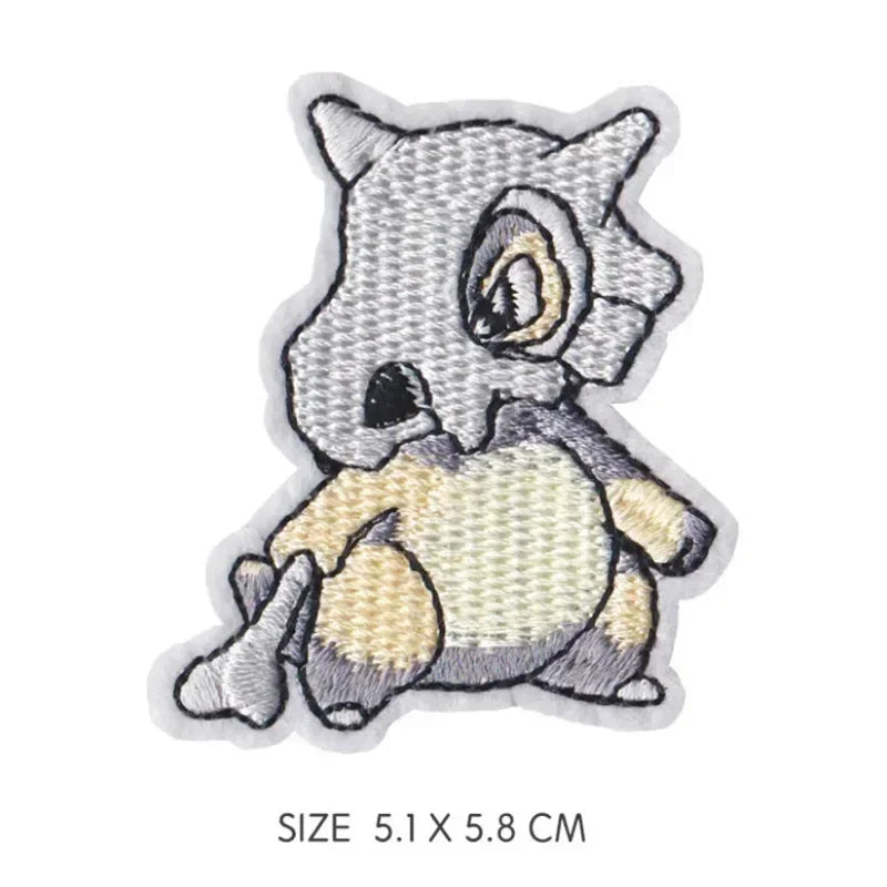 30pcs/set Pikachu Anime Pokemon Cloth Patch Clothes Sticker Sew on Embroidery Patche Applique Iron on Clothing Cartoon DIY Decor