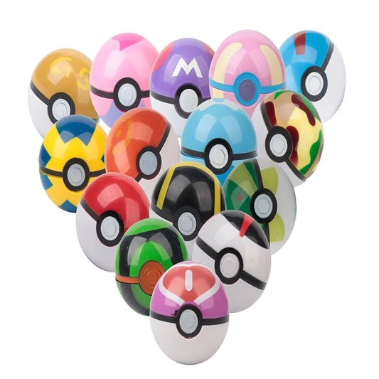 7cm Pokemon Pikachu Pet Elf Ball Pokeball Pop-up Poke Balls Kids Toy Hot Home Decoration Gift