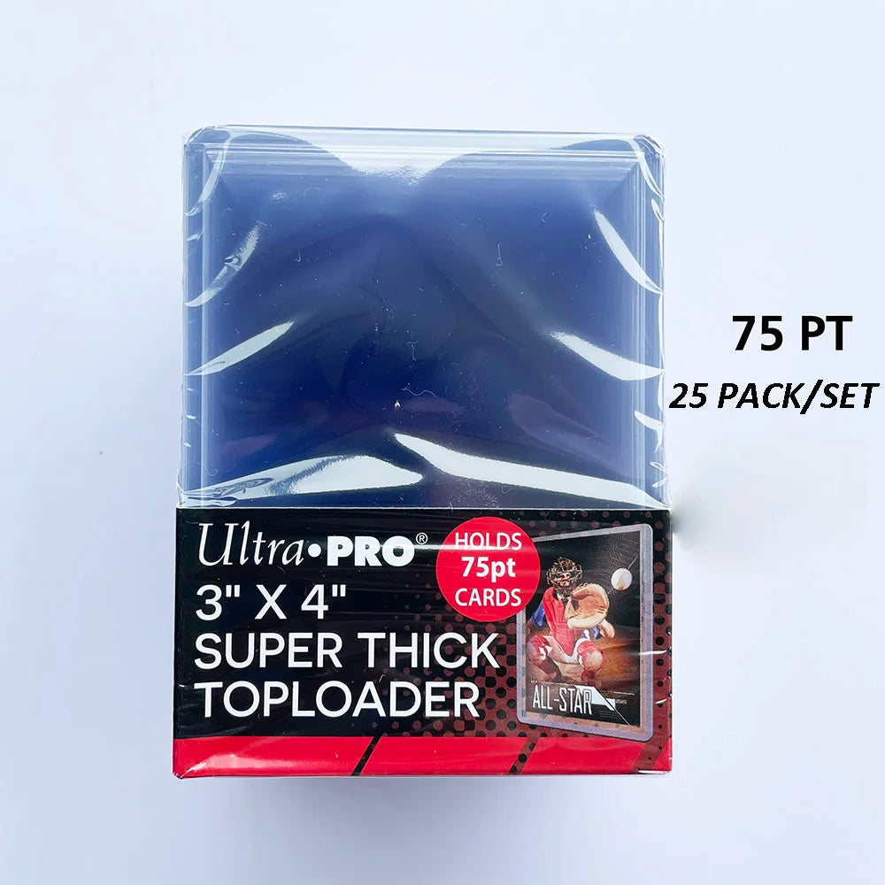 Ultra Pro 35/55/75/100/130/180PT Trading Cards Thick Top Loaders Perfect Fit Game Cards Hard Plastic Card Protectors Card Cover