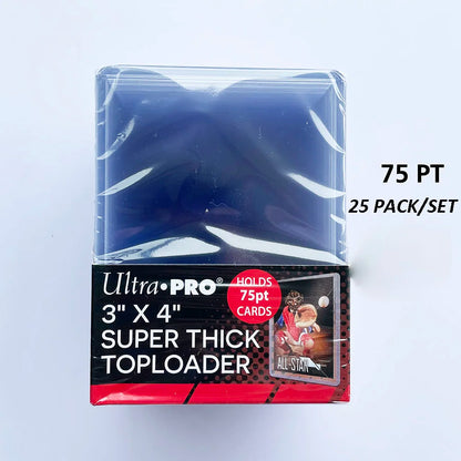 Ultra Pro 35/55/75/100/130/180PT Trading Cards Thick Top Loaders Perfect Fit Game Cards Hard Plastic Card Protectors Card Cover