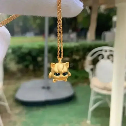 Pokemon Necklace Pendant 925 Silver Cartoon Animation Jewelry Accessories Niche Design Light Luxury Fashion Couple Trend Crafts
