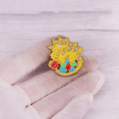 Dungeons - Game Dragons Enamel Brooch Game and Movie Series Same Hat Coat Lapel Pin Badge for Friends Cosplay Jewelry Gifts