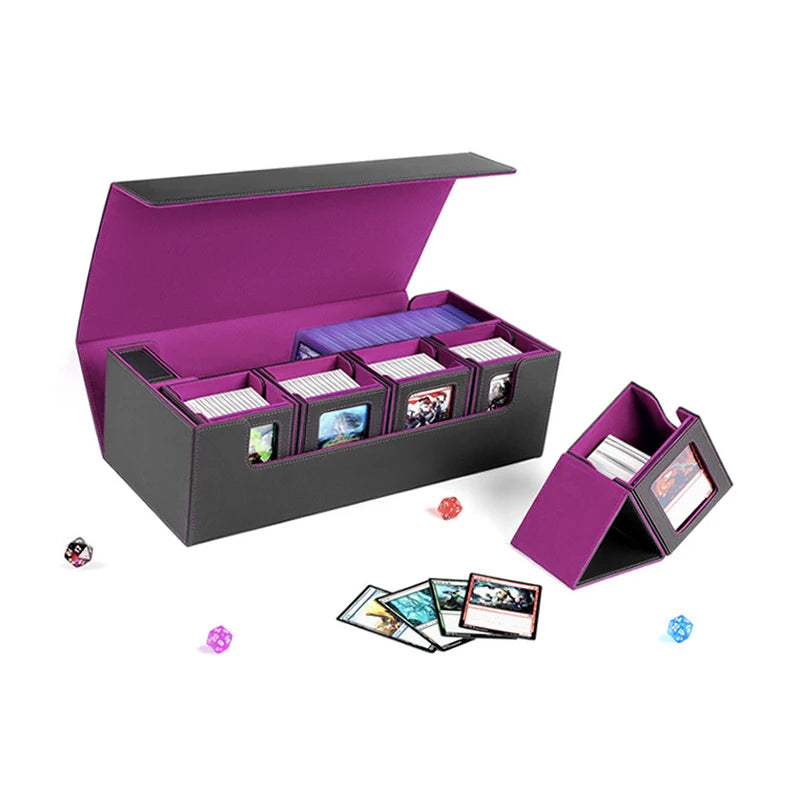 MTG Deck Box Holds Card Deck Boxes with Playmat and Dice Box, Trading Card Storage Box For Magic Game Cards