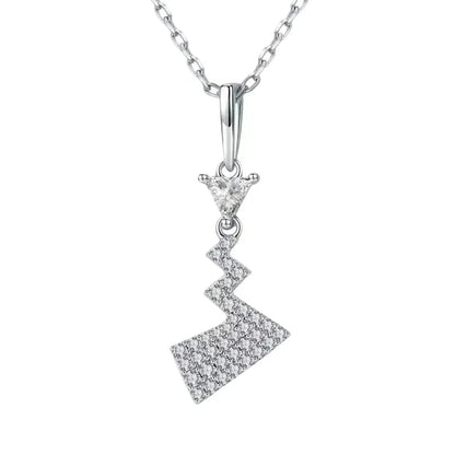 Pokemon Necklace Pendant 925 Silver Cartoon Animation Jewelry Accessories Niche Design Light Luxury Fashion Couple Trend Crafts