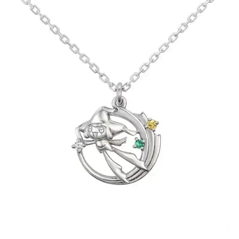 Pokemon Cartoon Necklace Pendant Jewelry Peripheral Mimikyu Charizard Ievee Couple Niche Light Luxury Clothes Accessories Gifts