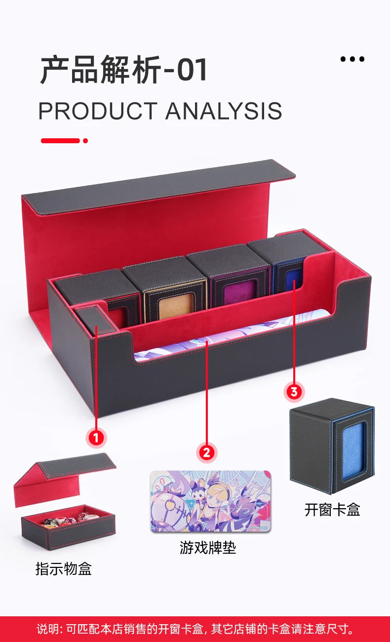 MTG Deck Box Holds Card Deck Boxes with Playmat and Dice Box, Trading Card Storage Box For Magic Game Cards