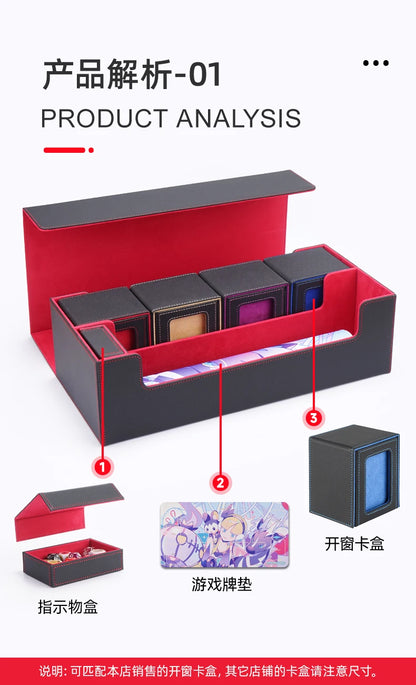 MTG Deck Box Holds Card Deck Boxes with Playmat and Dice Box, Trading Card Storage Box For Magic Game Cards