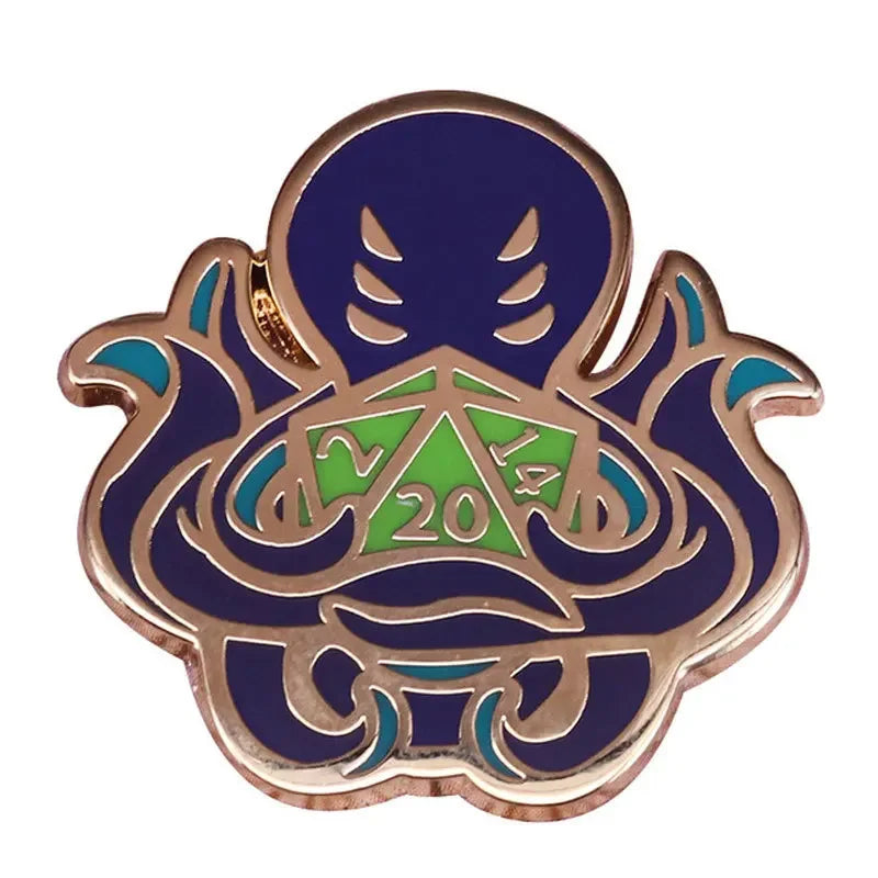 Dungeons - Game Dragons Enamel Brooch Game and Movie Series Same Hat Coat Lapel Pin Badge for Friends Cosplay Jewelry Gifts
