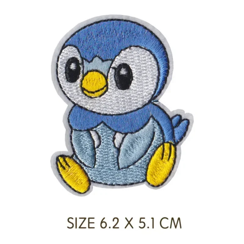 30pcs/set Pikachu Anime Pokemon Cloth Patch Clothes Sticker Sew on Embroidery Patche Applique Iron on Clothing Cartoon DIY Decor