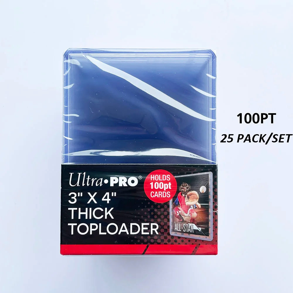 Ultra Pro 35/55/75/100/130/180PT Trading Cards Thick Top Loaders Perfect Fit Game Cards Hard Plastic Card Protectors Card Cover