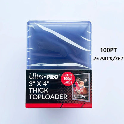 Ultra Pro 35/55/75/100/130/180PT Trading Cards Thick Top Loaders Perfect Fit Game Cards Hard Plastic Card Protectors Card Cover