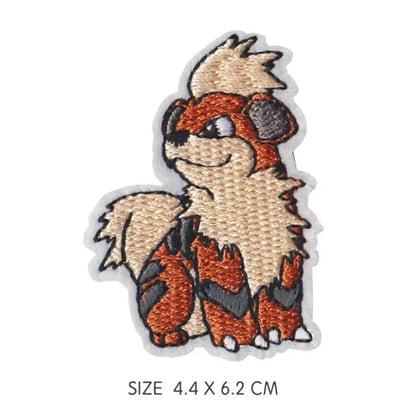 30pcs/set Pikachu Anime Pokemon Cloth Patch Clothes Sticker Sew on Embroidery Patche Applique Iron on Clothing Cartoon DIY Decor
