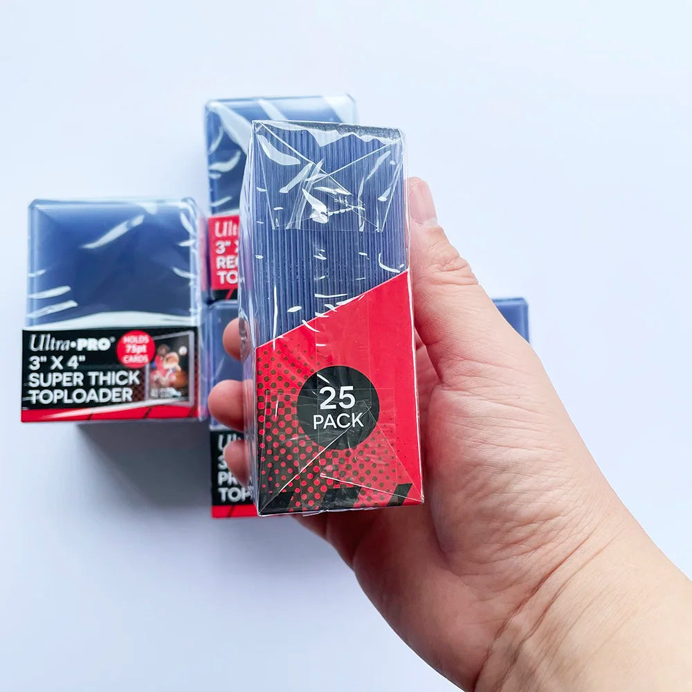 Ultra Pro 35/55/75/100/130/180PT Trading Cards Thick Top Loaders Perfect Fit Game Cards Hard Plastic Card Protectors Card Cover