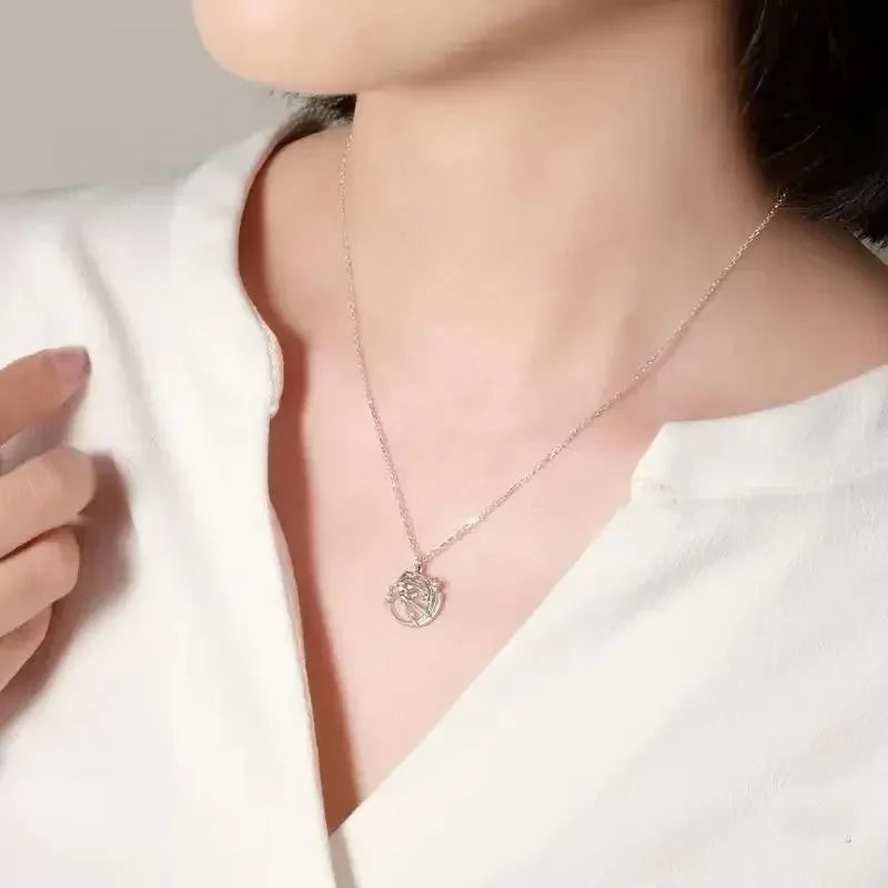 Pokemon Cartoon Animation Necklace Pendant Jewelry Teen Men and Women Fashion Trend High-End Accessories Decoration Gifts