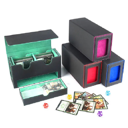 2025 New commander Trading Card Deck Storage Box Game magic the gathering triple sleeved TCG game case collection