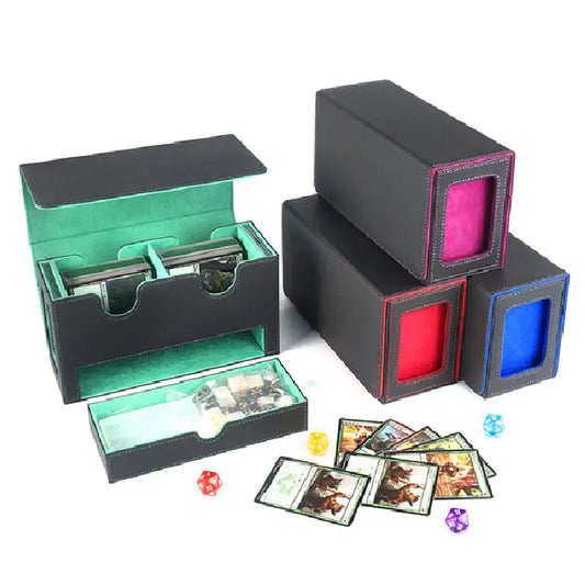 2025 New commander Trading Card Deck Storage Box Game magic the gathering triple sleeved TCG game case collection