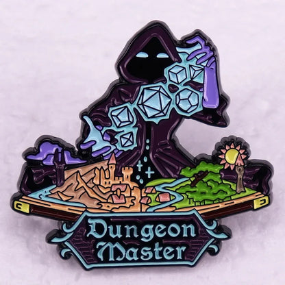 Dungeons - Game Dragons Enamel Brooch Game and Movie Series Same Hat Coat Lapel Pin Badge for Friends Cosplay Jewelry Gifts