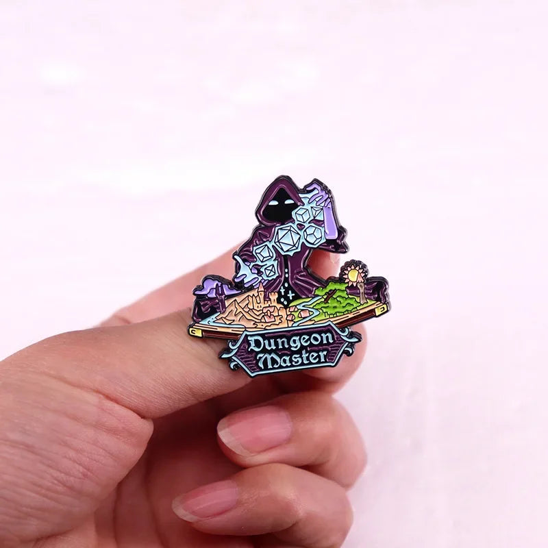 Dungeons - Game Dragons Enamel Brooch Game and Movie Series Same Hat Coat Lapel Pin Badge for Friends Cosplay Jewelry Gifts