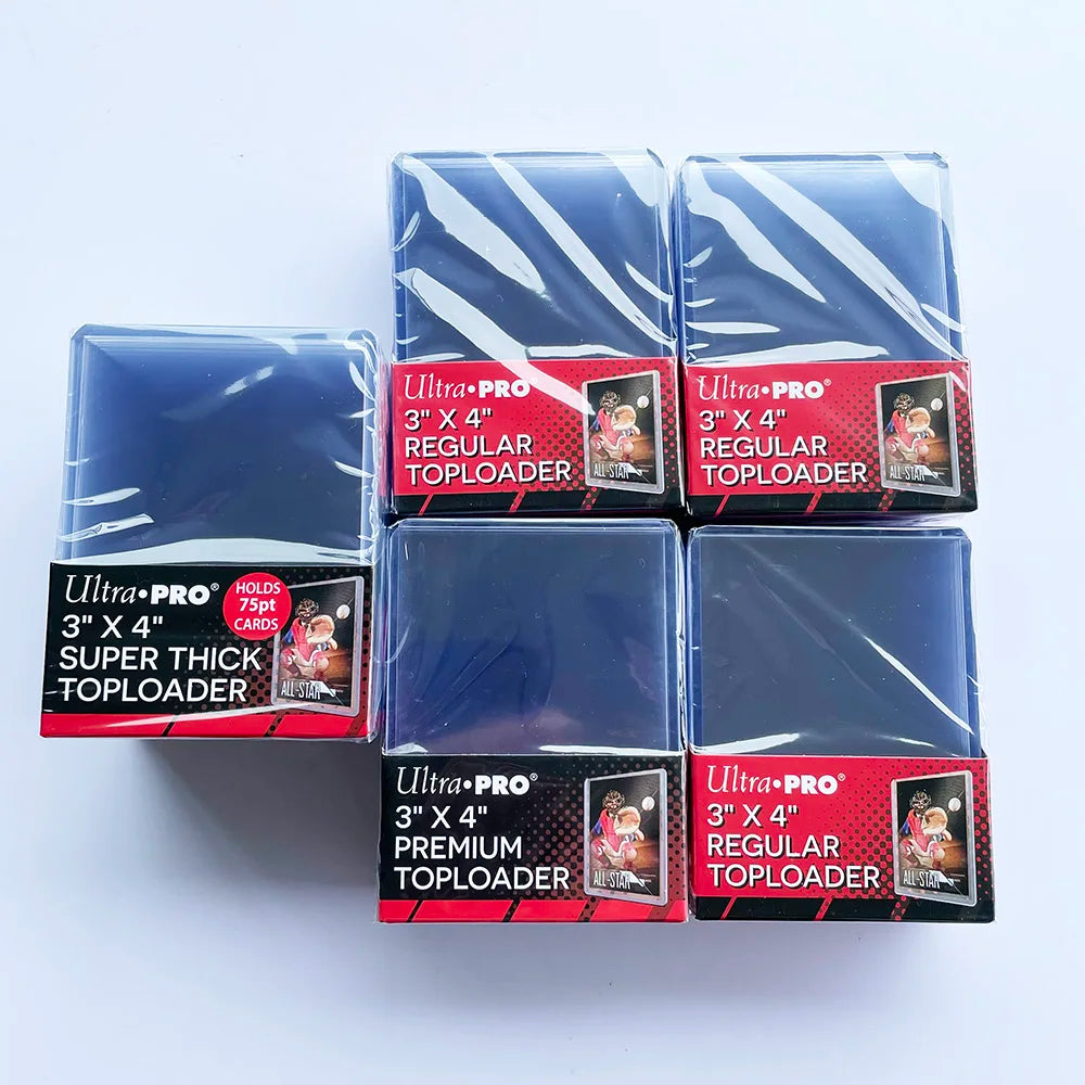 Ultra Pro 35/55/75/100/130/180PT Trading Cards Thick Top Loaders Perfect Fit Game Cards Hard Plastic Card Protectors Card Cover