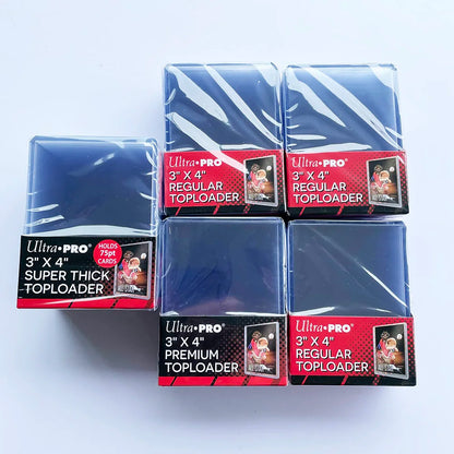 Ultra Pro 35/55/75/100/130/180PT Trading Cards Thick Top Loaders Perfect Fit Game Cards Hard Plastic Card Protectors Card Cover