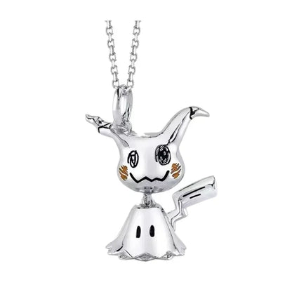 Pokemon Cartoon Necklace Pendant Jewelry Peripheral Mimikyu Charizard Ievee Couple Niche Light Luxury Clothes Accessories Gifts