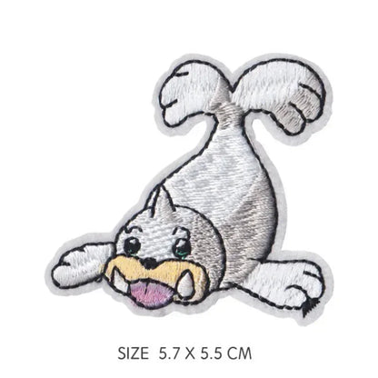 30pcs/set Pikachu Anime Pokemon Cloth Patch Clothes Sticker Sew on Embroidery Patche Applique Iron on Clothing Cartoon DIY Decor