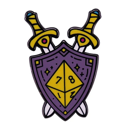 Dungeons - Game Dragons Enamel Brooch Game and Movie Series Same Hat Coat Lapel Pin Badge for Friends Cosplay Jewelry Gifts