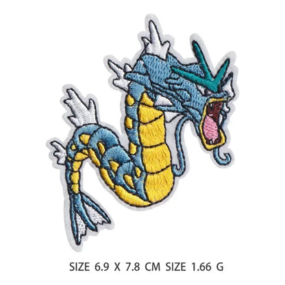 30pcs/set Pikachu Anime Pokemon Cloth Patch Clothes Sticker Sew on Embroidery Patche Applique Iron on Clothing Cartoon DIY Decor